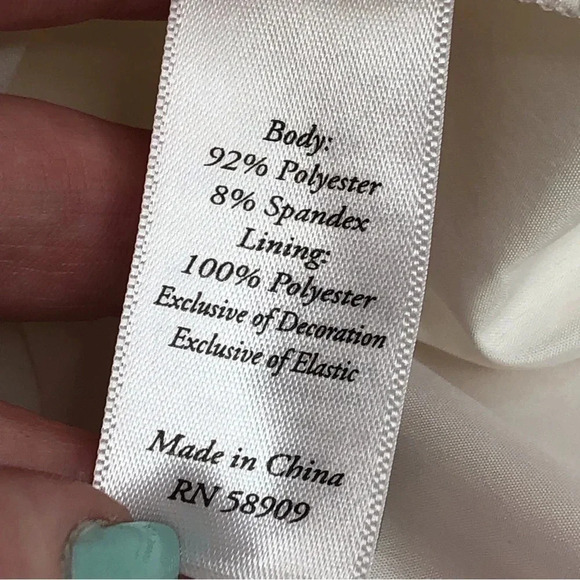 NWT Edgehill Collection dress ivory smocked charmeuse size 3 months - Picture 7 of 13